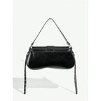 Verdusa Women's Y2K Purse Trendy Goth Studded Punk Leather Shoulder Bag 2000s Purse
