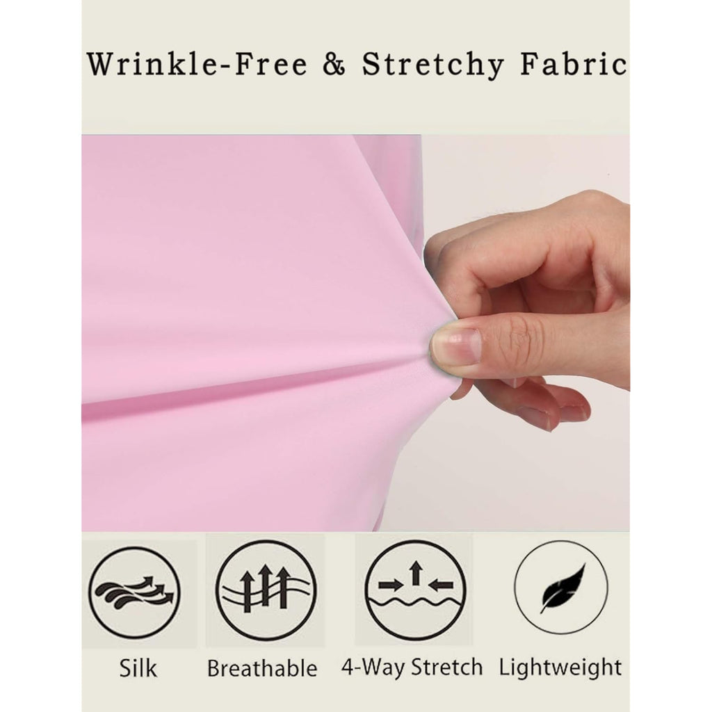 Button Down Shirts for Women Long Sleeve Stretch Dress Shirts Wrinkle-Free Work Blouses Slim Fit Office Tops