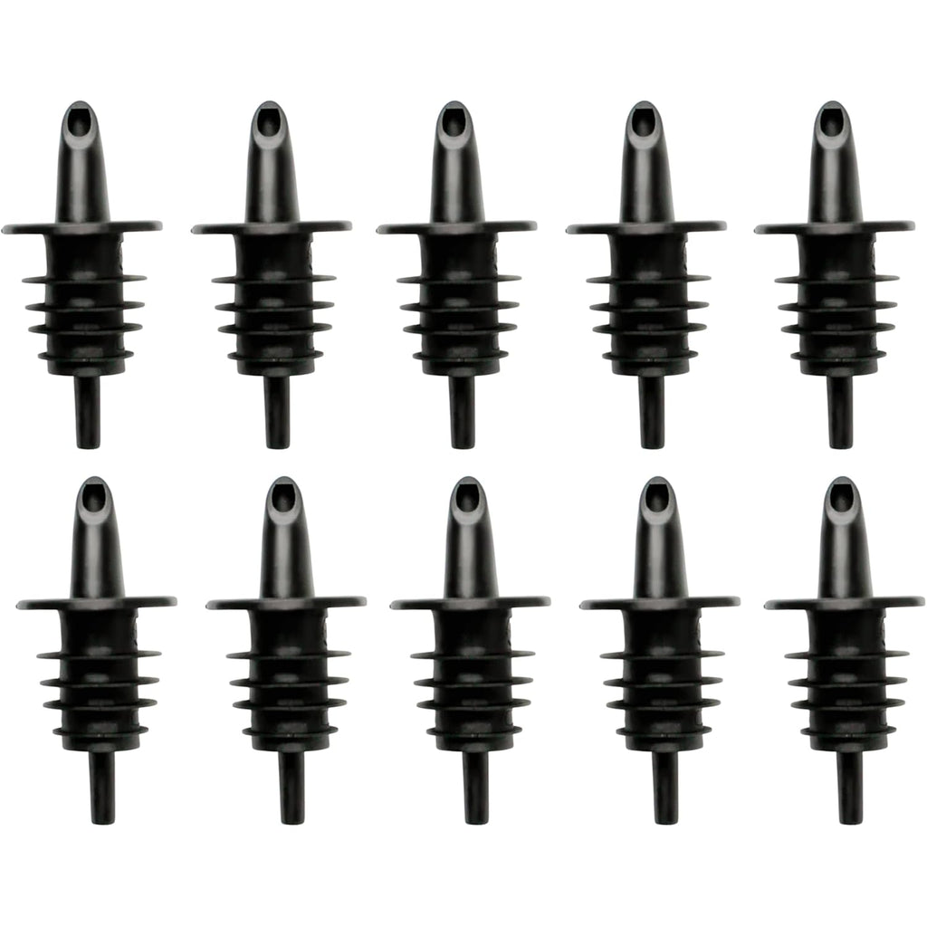 Hawaiian Shaved Ice Syrup Precise Control Bottle Pourers, Professional Pour Spouts for Snow Cone & Drink Flavors (10-Pack)