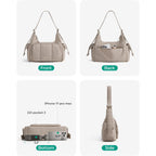 BAGSMART Crossbody Bags for Women, Puffer Purses for Women Daily/Travel, 6L Cute Fluffy Hobo Bag