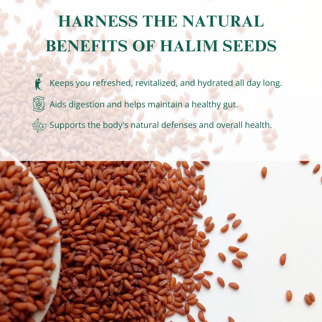 Nutriwish Halim Seeds (Aliv/Garden Cress Seeds), 250 G | Nutrient-Rich Superfood Seeds For Eating | Perfect For Salads, Soups, Smoothies, Baking, Protein Snacks & Everyday Wellness Nutrition
