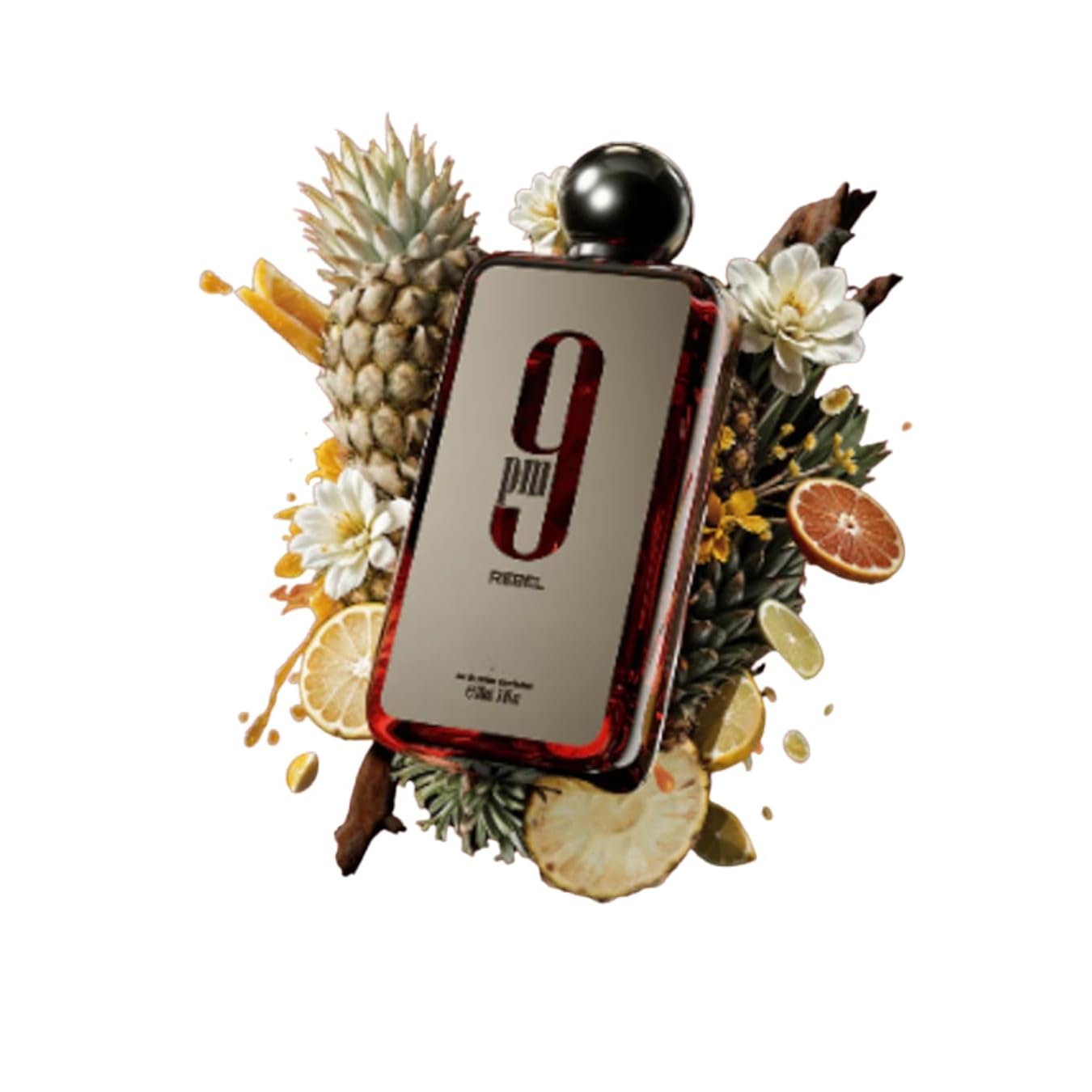 Afnan 9 PM Rebel Eau de Parfum Spray for Unisex, 3.4 Ounce