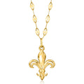 Ross-Simons Italian 14kt Yellow Gold Fleur-De-Lis Necklace