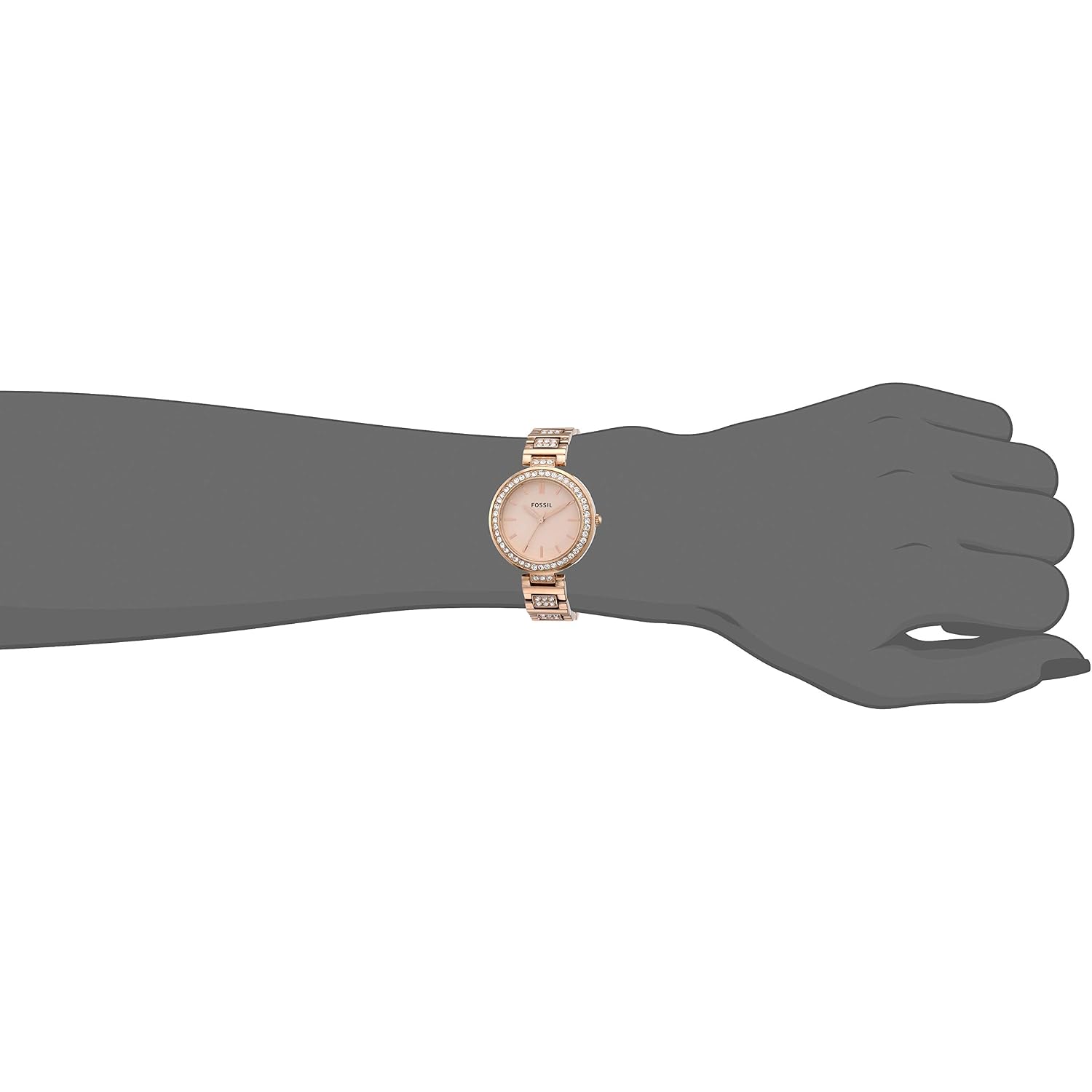 Karli Three-Hand Rose Gold-Tone Stainless Steel Watch