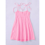Soly Hux Women'S Summer Cami Sun Dress A Line Tie Shoulder Y2K Cute Casual Short Mini Beach Babydoll Dresses