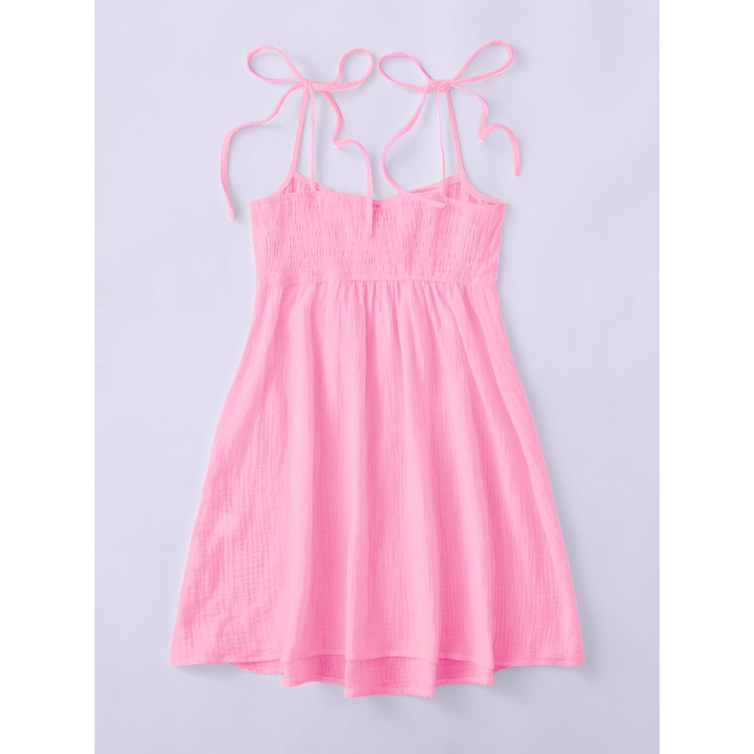 Soly Hux Women'S Summer Cami Sun Dress A Line Tie Shoulder Y2K Cute Casual Short Mini Beach Babydoll Dresses