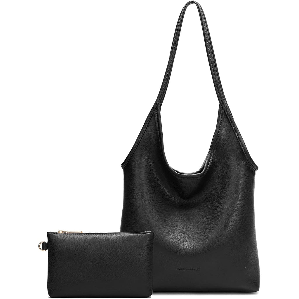 Montana West Slouchy Hobo Bags For Women Soft Designer Shoulder Purses Ladies Top Handle Handbag