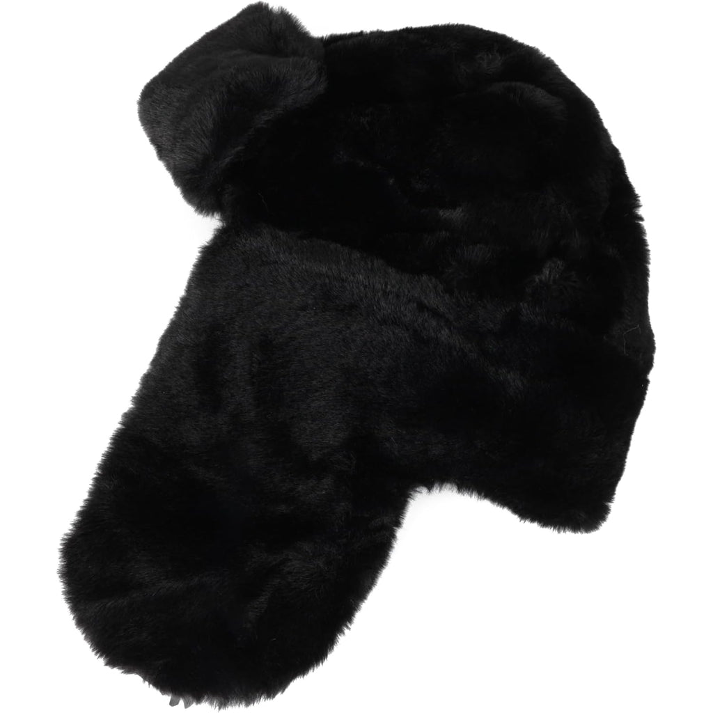 Womens Faux Fur Fuzzy Trapper Hat Winter Ear Flap Trooper Aviator Hat Hunting Hat Cap