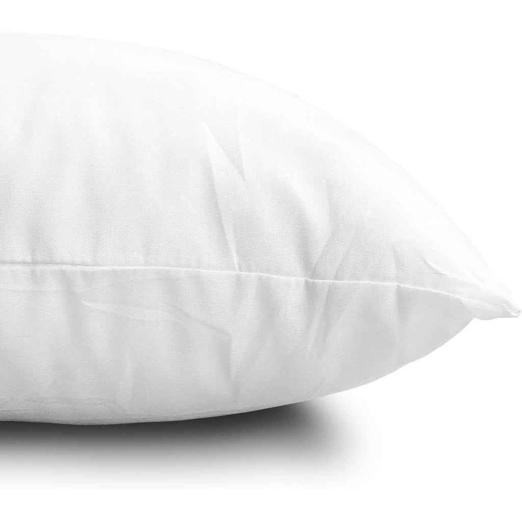 EDOW Throw Pillow Insert, Lightweight Soft Polyester Down Alternative Decorative Pillow, Sham Stuffer, Machine Washable. (White, 18x18)