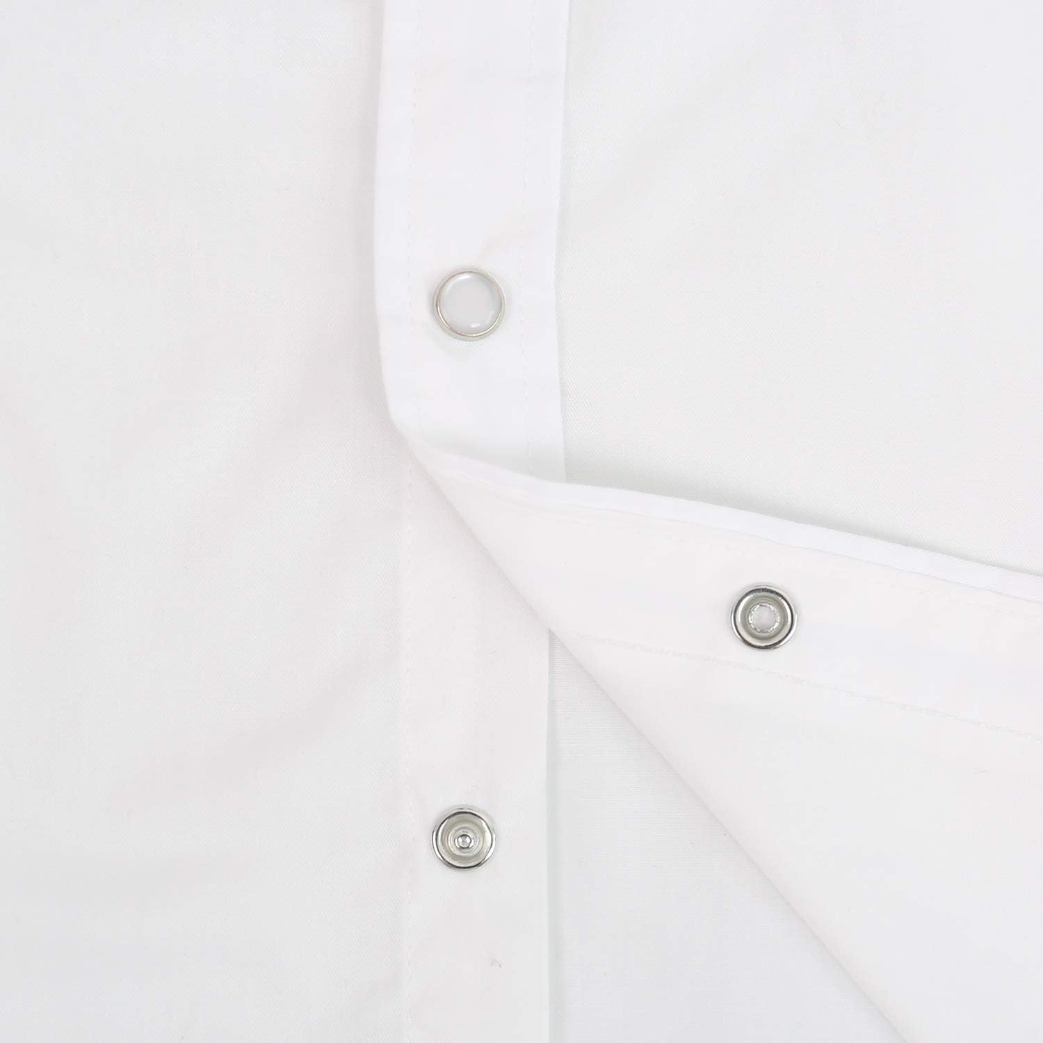 Mens Western Cowboy Pearl Snap Short Sleeve Casual Two Pockets Work Solid Derss Button Up Wrinkle Free Shirts