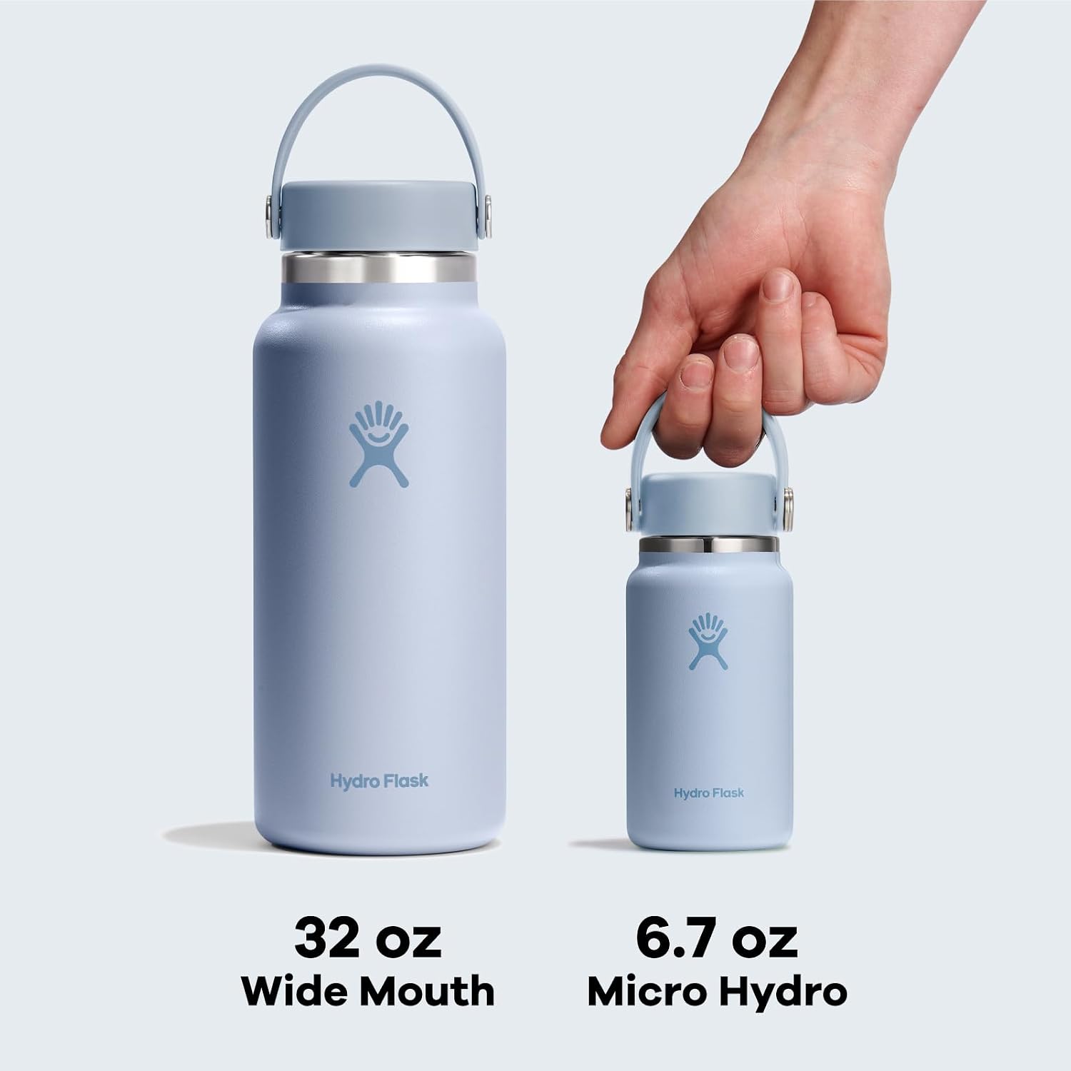 Hydro Flask Micro Bottle - Insulated Mini Leak Proof Flask For Purse Or Pocket In 6.7 Oz Agave Green