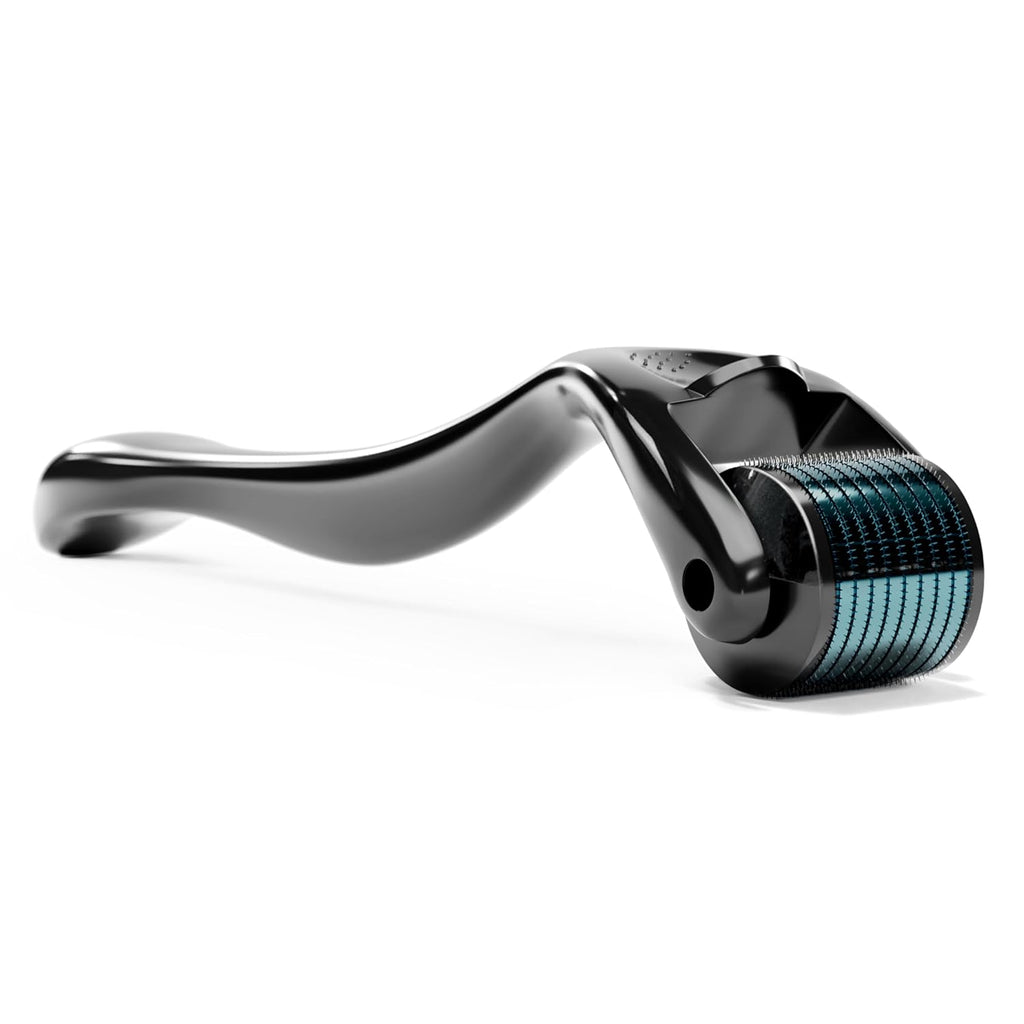 ROSELYNBOUTIQUE Derma Roller for Men & Women - Personal Cosmetic Beauty Tool 0.25mm - Titanium(Black Blue)