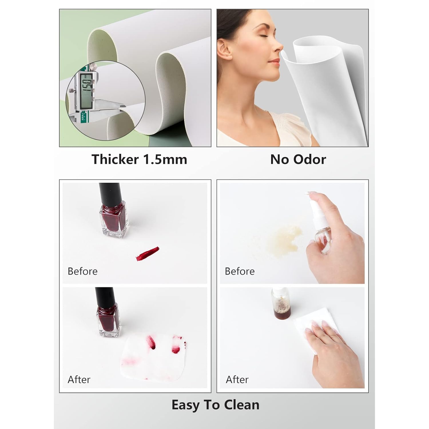 (MAT ONLY) Nail Art Table Mat, Nail Arm Rest Pad for Acrylic Nails, Soft Microfiber PU Leather Nail Mat for Table, Foldable Nail Hand Rest Pillow Manicure Pad, Acrylic Nail Desk Mat for Nail Cushion