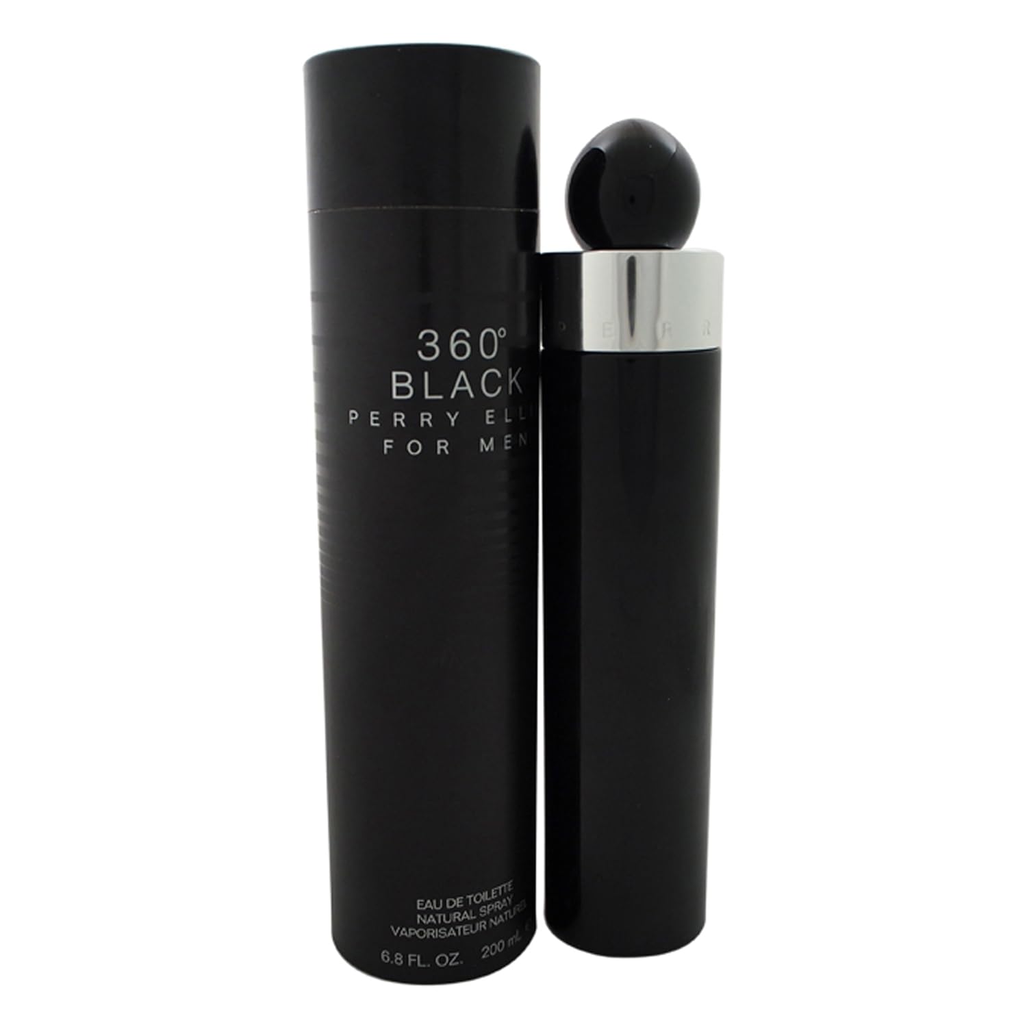 PERRY ELLIS 360 Black for Men Eau De Toilette Spray, 6.8 Ounce