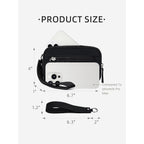 WESTBRONCO Wristlet Wallets for Women – RFID Blocking Quilted Nylon Phone Wallet, Card Holder Purse for Travel & Everyday Use