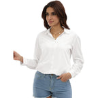Womens Long Sleeve Button Down Shirts Cotton Linen Dress Shirts Casual Summer Tops Work Blouses 2026