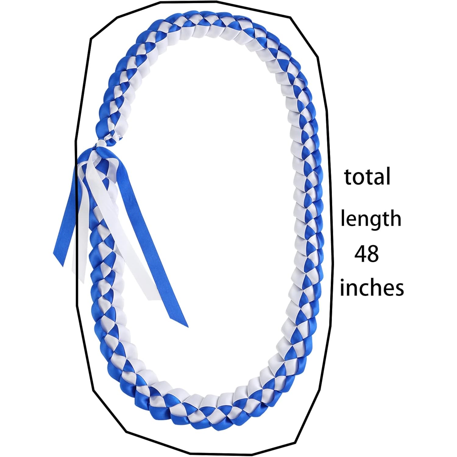 TFTAFAN Graduation Leis - Ribbon Lei Necklace for 2026 Graduation Parties - Braided Necklace Gift Accessories for Women & Men