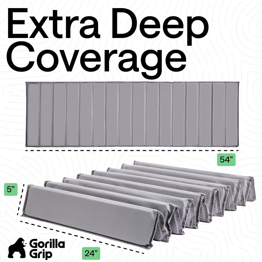 Gorilla Grip Heavy Duty Couch Cushion Support Board To Fix Sagging Sofas, 24 X 54 Wide Loveseat Slip Resistant Thick Boards Add Strong Seat Supports, Replacement Stuffing Firmer Couches, Grey