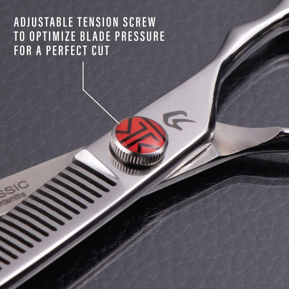 Katana Classic Professional 6.5" Shear Set By Tokko Shears, Premium 440C Japanese Steel Regular And Thinning Scissors For Barbers And Salon Professionals