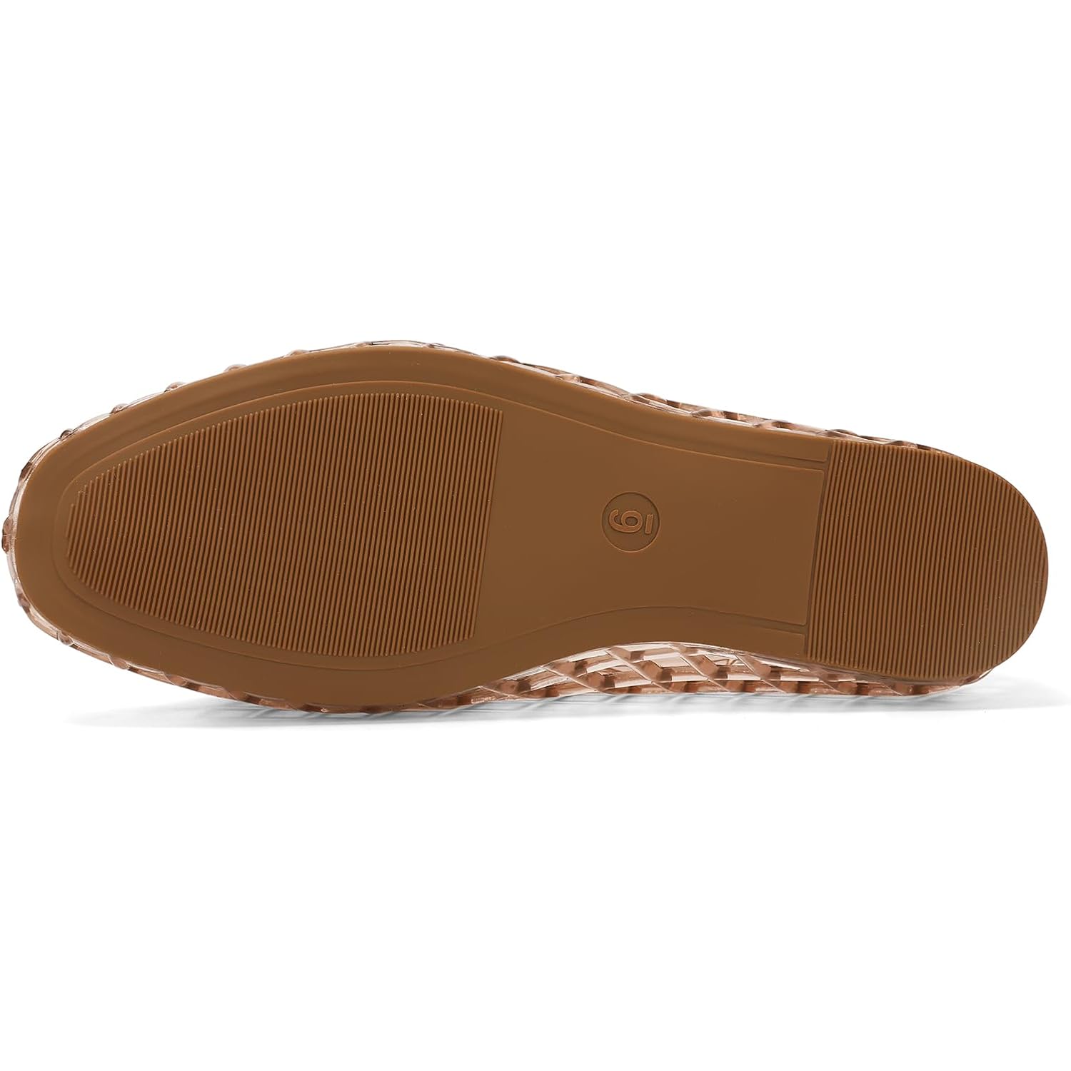 Heva Women'S Jelly Mesh Flats Breathable Clear Hollow Shoes Summer Beach Jellies Ballet Sandals