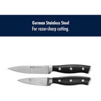 HENCKELS Forged Accent Razor-Sharp 2-pc Paring Knife Set, German Engineered Informed by 100+ Years of Mastery,Black