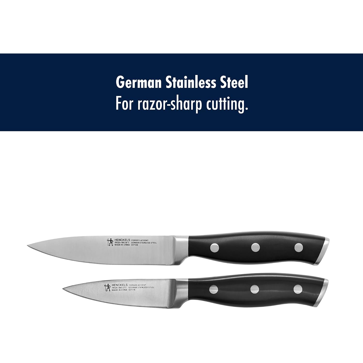 Henckels Forged Accent 2-Pc Paring Knife Set, Razor-Sharp German Engineered | Informed By 100+ Years Of Mastery. Dishwasher Safe, Comfortable Grip. Great For Peeling, Coring And Slicing.