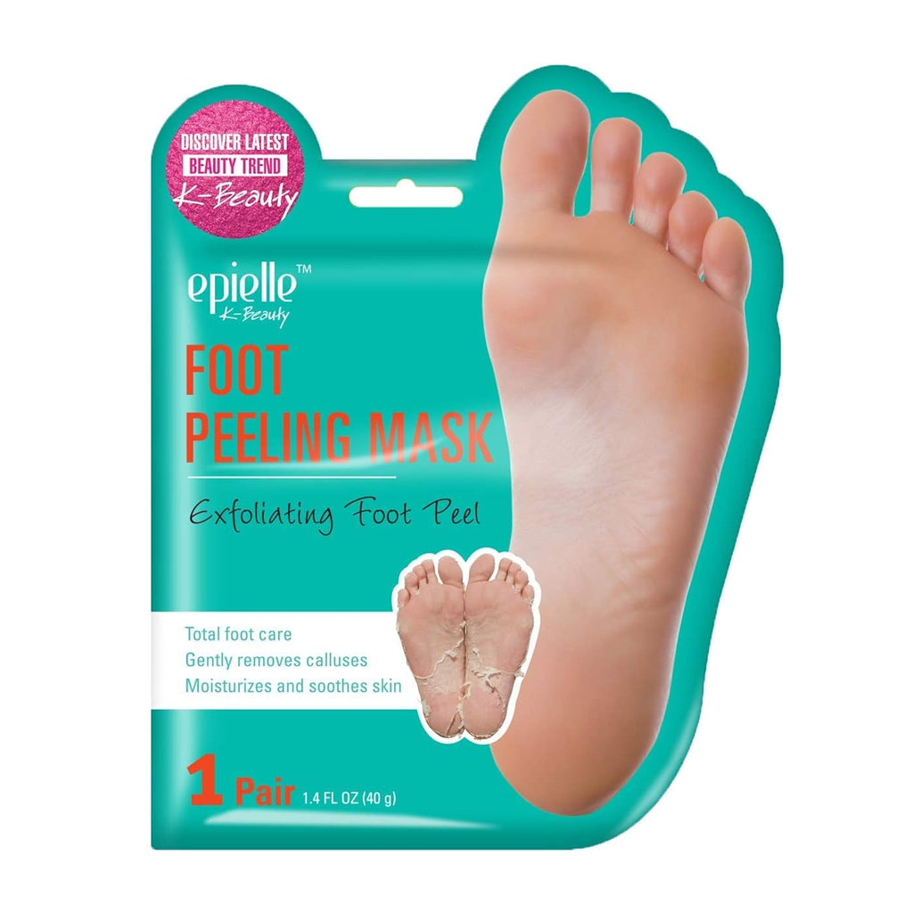 Epielle Foot Peel Mask | 2 Pairs | For Cracked Heels, Dead Skin & Calluses | Smooth & Repair Rough, Dry Skin | Beauty Gift, Spa Day, Gift Set | Korean Skincare