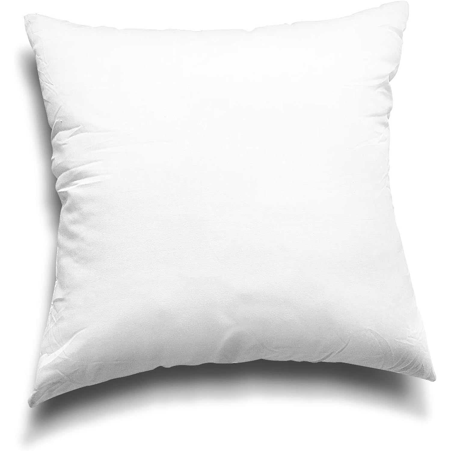 EDOW Throw Pillow Insert, Lightweight Soft Polyester Down Alternative Decorative Pillow, Sham Stuffer, Machine Washable. (White, 18x18)