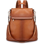 Kattee Women'S Anti-Theft Backpack Purse Genuine Leather Shoulder Bag Fashion Ladies Satchel Bags