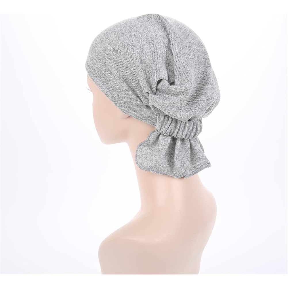 Pre Tied Head Scarves For Women Slip On Chemo Turban Hats Headwrap Caps For Cancer Hair Cover