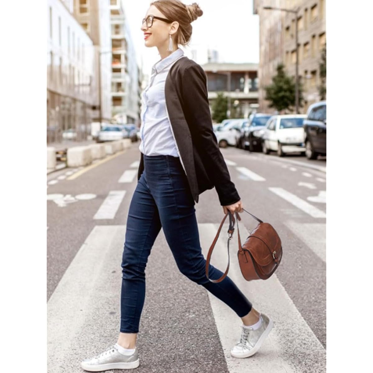 Crossbody Bags For Women,Small Saddle Purse And Boho Cross Body Handbags,Vegan Leather