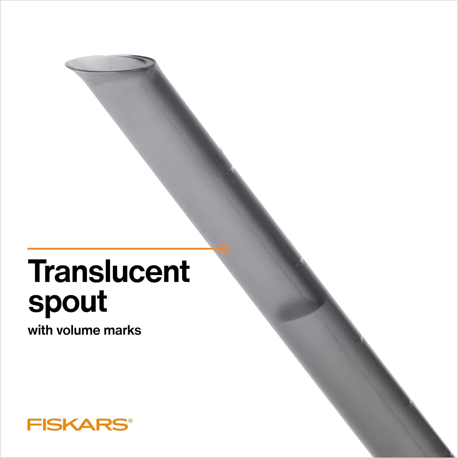 Fiskars Indoor Watering Can, Long Reach Spout For Precision Hydration On House Plants, Flowers & Garden, Anti-Drip Nozzle With Translucent Volume Markings, Ergonomic Recycled Plastic Body, 40 Oz