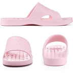 Shevalues Shower Shoes For Women Men With Arch Support Quick Drying Pool Slides Lightweight Beach Sandals With Drain Holes