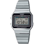 Casio A700W-1A Digital Unisex Watch Retro Stainless Steel Led A700