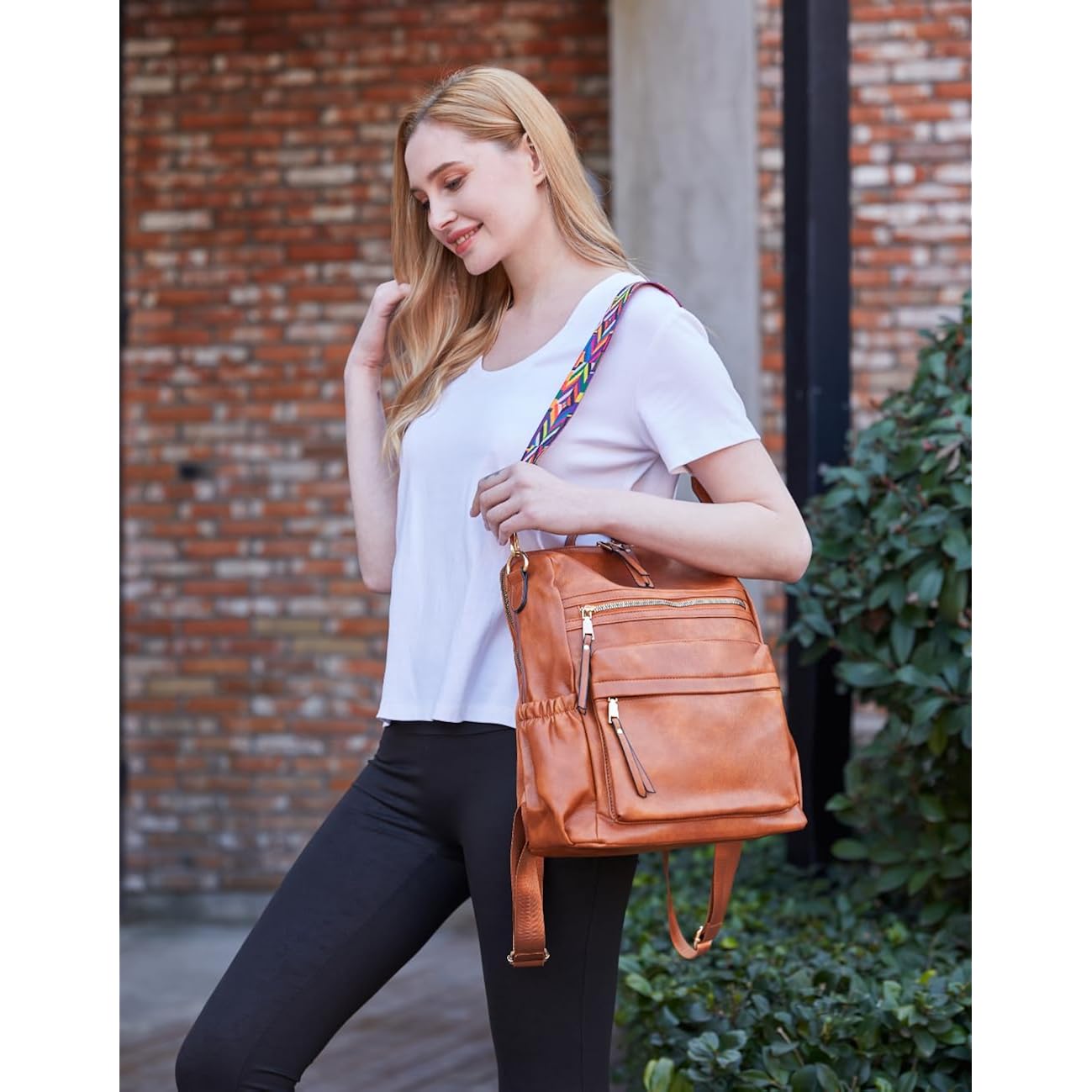 Dora & Liz Womens Backpack Purse Leather Backpack Purse For Women Travel Fashion Backpack Designer Ladies Shoulder Bags