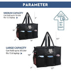 ABAMERICA Nurse Bags for Work Nursing Bag Multiple Pockets Waterproof Organizing Zip Top Clinical Bag for Nursing Students
