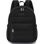 Lovevook Mini Backpack Purse For Women, Small Puffer Lightweight Backpack, Casual Daily Daypack Purse For Women, Back Pack With Anti-Theft Pocket For Travel-Black