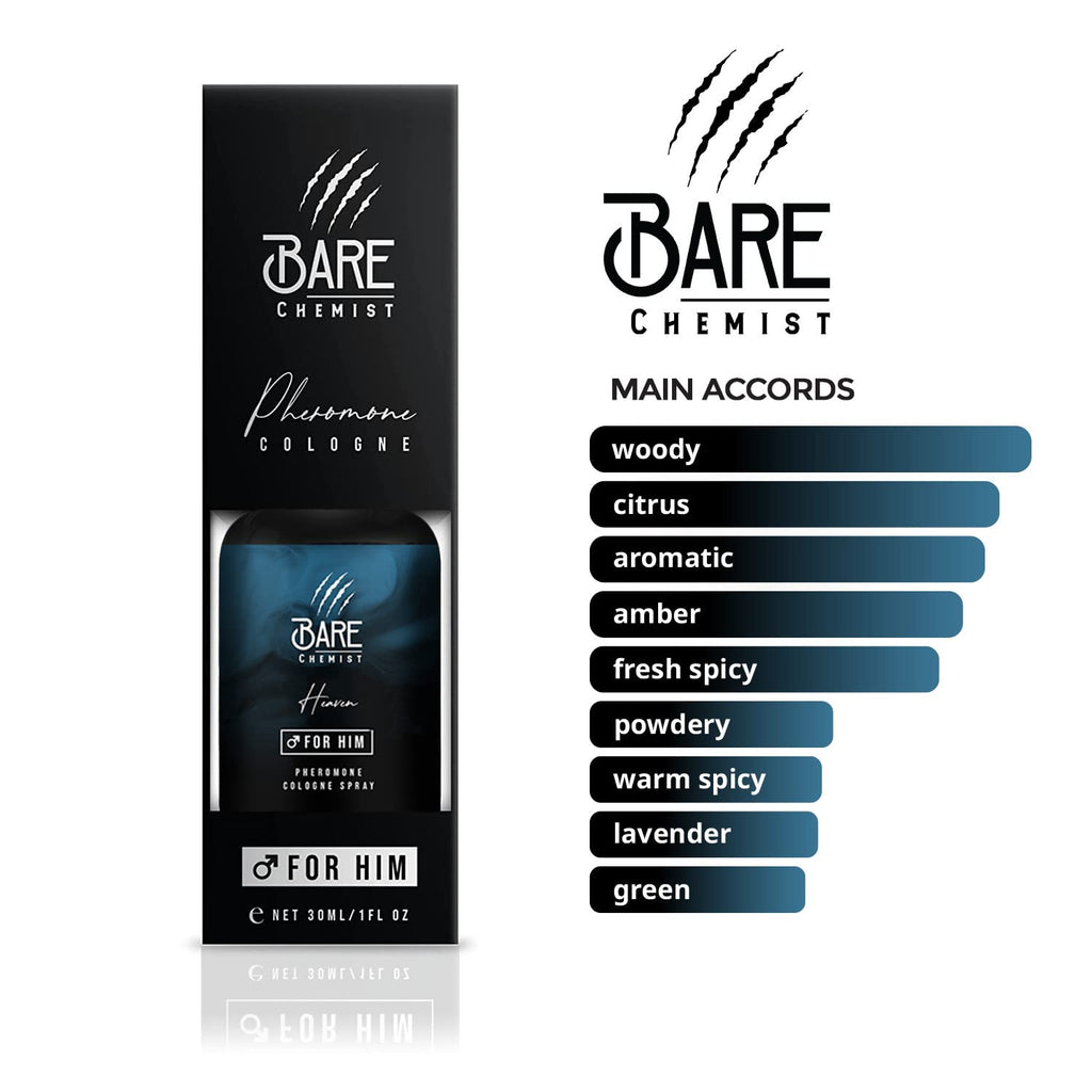Heaven Pheromone Cologne for Men – Extra Strong Concentrated Formula – Long-Lasting Fresh Scent – 1.01 Fl Oz Spray