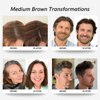 Polar Haircare Medium Brown Shampoo Hair Dye For Women & Men 6.76 Fl Oz | Semi Permanent Color Cleanser, Gray Coverage, Vegan Instant Tint Formula, 6.76 Fl Oz, Easy Home Use
