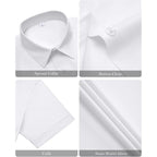 Womens Stain Shield Dress Shirts Wrinkle Free Short Sleeve Solid Tops Blouses Button Down Shirts