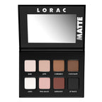 LORAC PRO Matte & Shimmer Eyeshadow Palette, Metallic High Pigmented, Mirror Compact