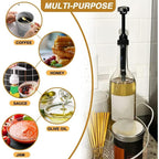 10 Pcs Gold Coffee Syrup Pump, Compatible with 25.4 Oz/750ml Bottles, Syrup Dispenser Pumps Great for Home & Coffee Bar Drinking Mixes, Tea, Beverage, Cocktails