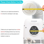 Portable Ac Hose, Air Conditioner Exhaust Hose Vent Kit 5.9" Dia 59" Length | No Coupler, Universal Replacement, Window Vent Kit For Most Portable Ac Units, Check The Diameter Before Purchasing