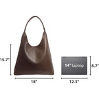 Hobo Bags For Women Soft Vegan Leather Shoulder Handbag Slouchy Tote Purses