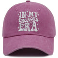 KKMKSHHG Funny Engaged Hat for Women Men, Adjustable Embroidered Cotton Baseball Cap Pink