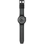 Swatch Big Bold Biosourced Lacquered Unisex Watch Casual Polymer Black Automatic Waterproof Past The Horizon