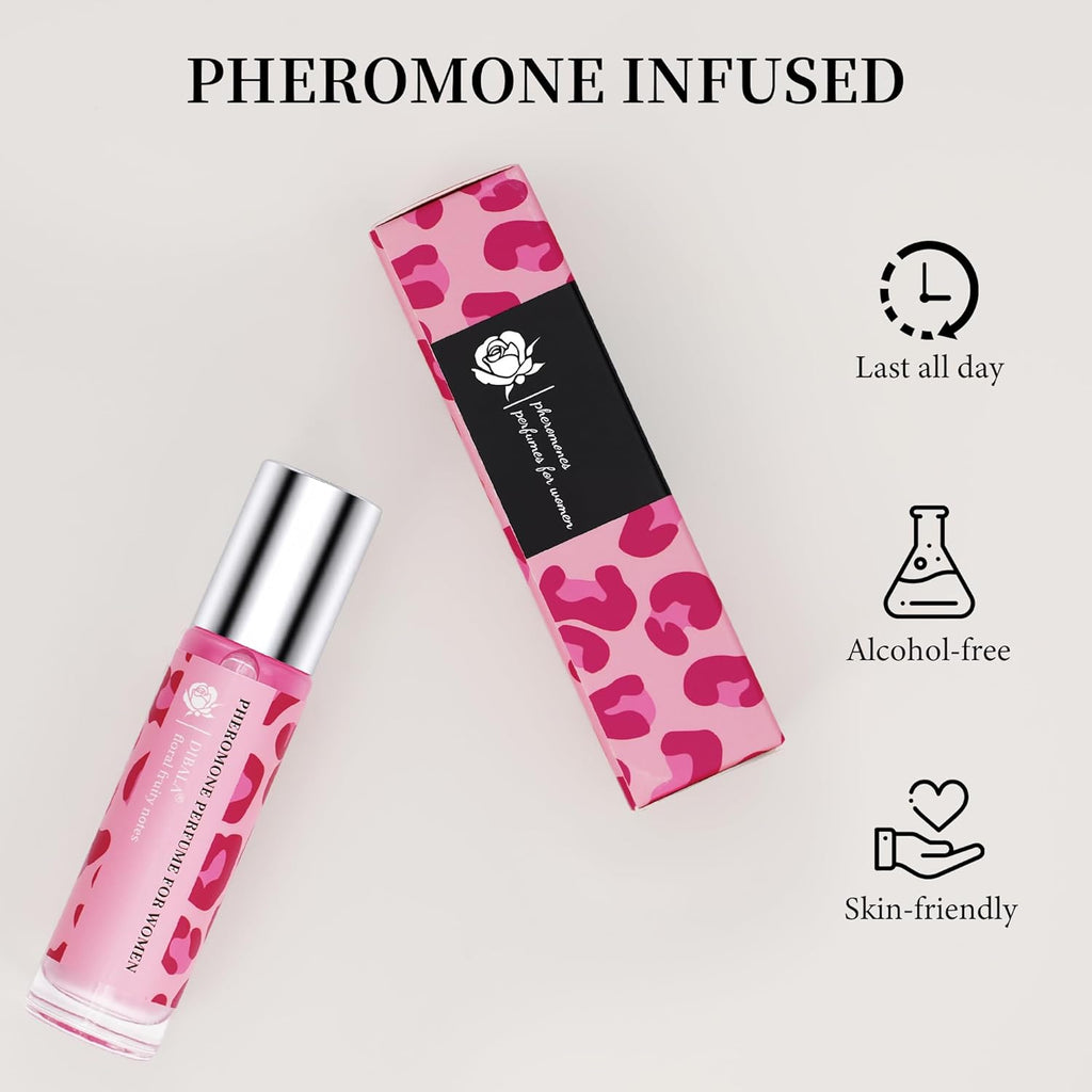 DIBALA Pheromones Perfume for Women | Vanilla Musk Scent, Long Lasting Roll On Perfume Oil 10ml (0.34 fl oz)