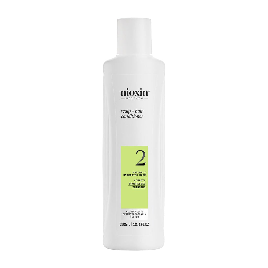 Nioxin System 2 Scalp + Hair Thickening Conditioner For Natural Hair With Progressed Thinning | Boost Hair Density With Niacinamide & Biotin | Refreshed Scalp With Healthy Shine