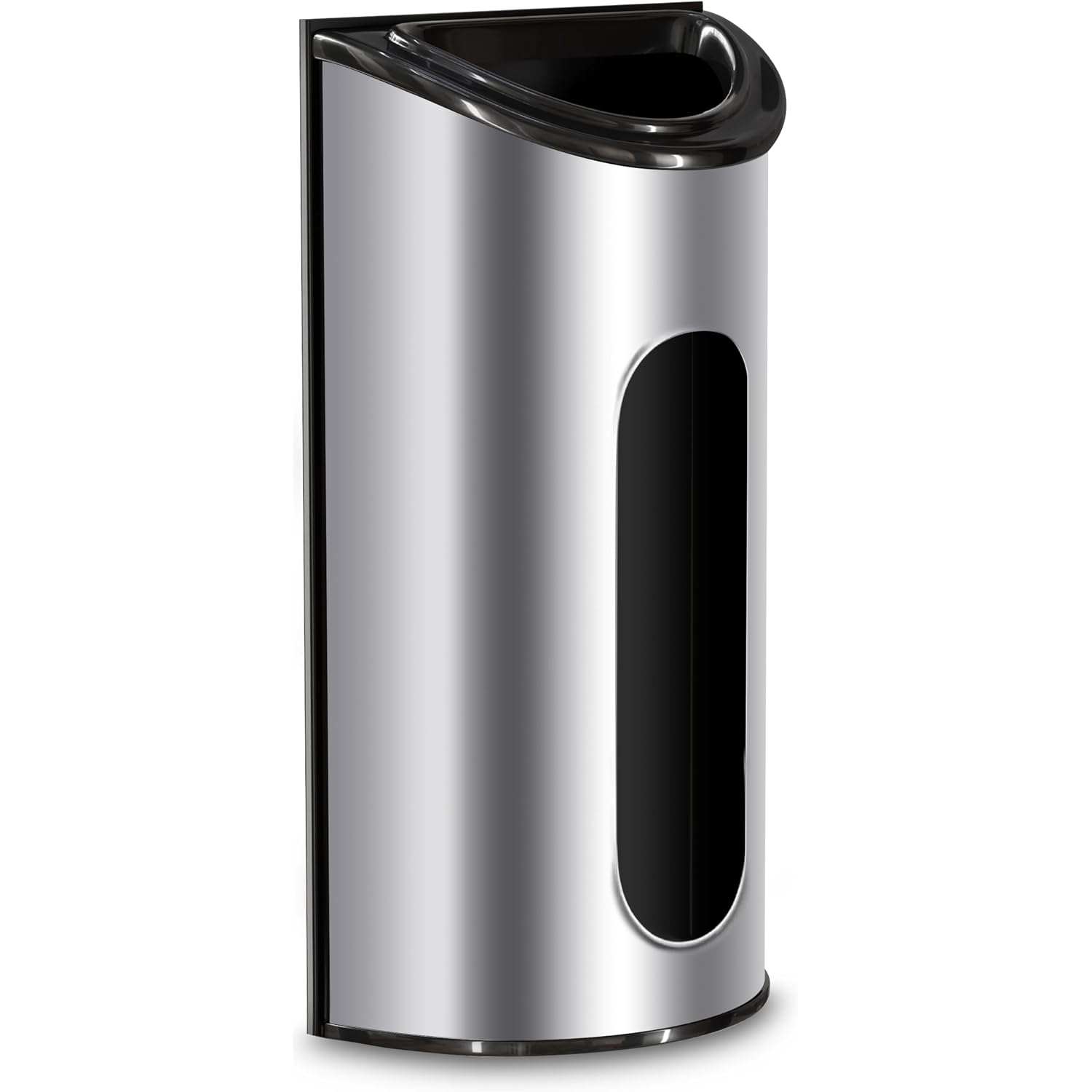 Utopia Kitchen Wall-Mounted Stainless Steel Grocery Bag Holder & Dispenser, Space-Saving Plastic Bag Holder For Kitchen, Pantry Or Cabinet, Reusable Plastic Bag Organizer, Silver
