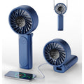 Handheld Fan, Portable Fan, 4000Mah Rechargeable Personal Fan, 180° Foldable Mini Desk Fan With 6 Wind Speed, Lcd Digital Display, Lanyard As Neck Fan, Ultra Quiet, Pocket Size For Indoor Outdoor